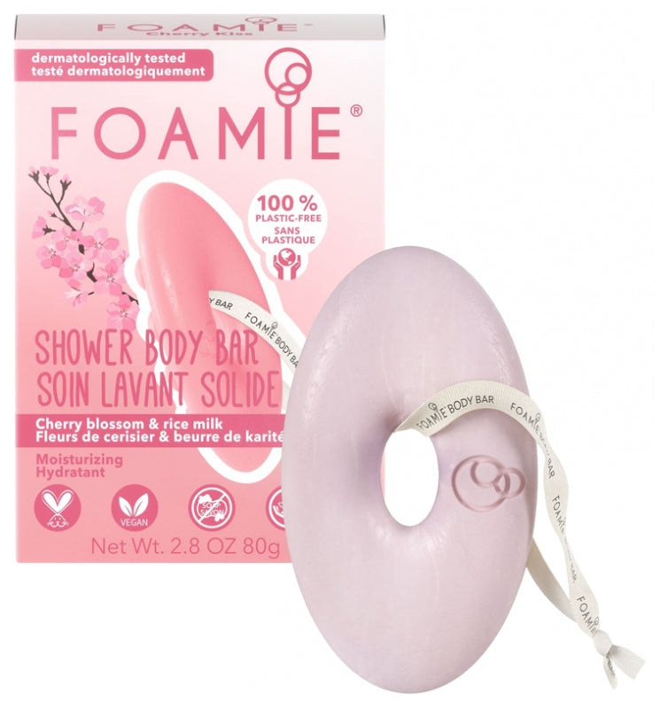 Foamie Soin Lavant Solide Hydratant Fleurs de Cerisier & Beurre de Karité 80 g