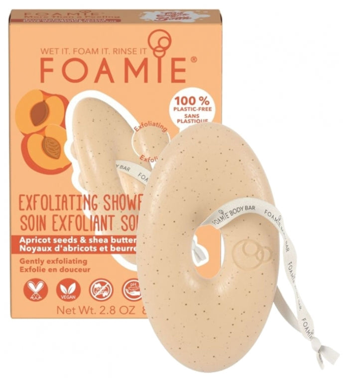 Foamie Soin Exfoliant Solide Noyaux d'Abricot et Beurre de Karité 80 g