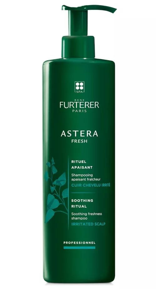 Shampooing Astéra Fresh René Furterer 600ml - shampooing apaisant fraîcheur pour cuir chevelu irrité.